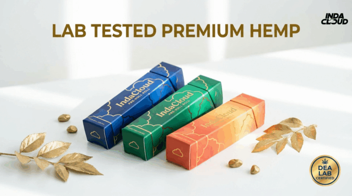 Art Of Joint Smoke: Master The Technique &Amp; Tips 5 Lab Tested Premium Hemp Pre-Rolls Showing Indacloud Pre-Roll Boxes With Certified Premium Hemp Packaging